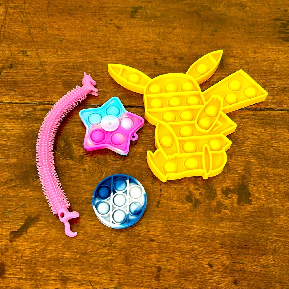 Fidget Bundle Kids Stim Play ADHD School Toys Colour Fingers Hands Spinner Play